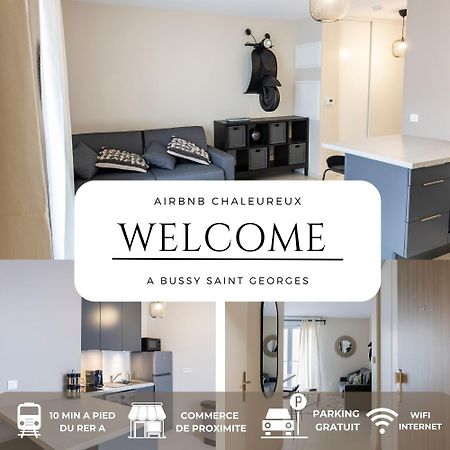 Charmant Studio En Residence Avec Parking Bussy-Saint-Georges Eksteriør billede